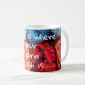 Zuhause ist, wo Ihr Garnversteck ist Kaffeetasse (VorderseiteRechts)