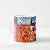 Zuhause ist, wo Ihr Garnversteck ist Kaffeetasse (Vorderseite Links)