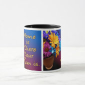 Zuhause ist, wo Ihre Mama ist, bunt Tasse (Zentrum)