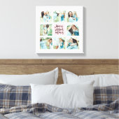 Zuhause ist, wo immer die Mama Collage ist Leinwanddruck (Insitu (Schlafzimmer))