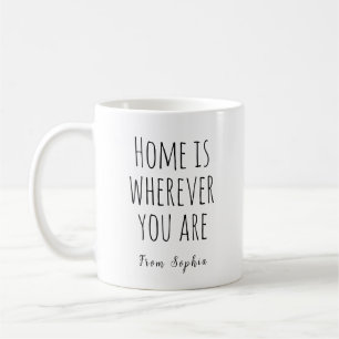 Zuhause ist, wo immer du bist kaffeetasse