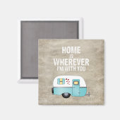 Zuhause ist, wo immer ich bei dir bin magnet (Vorderseite/Rückseite)