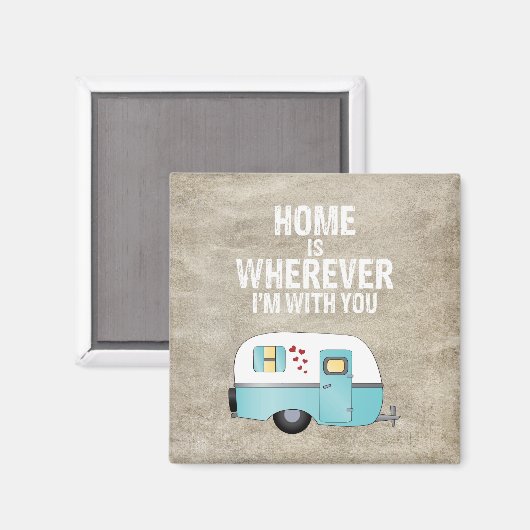 Zuhause ist, wo immer ich bei dir bin magnet (Vorderseite/Rückseite)