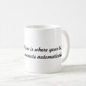 Zuhause ist wo… kaffeetasse (VorderseiteRechts)