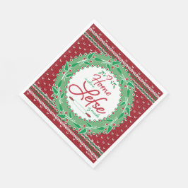 Zuhause ist, wo Lefse gemacht wird! Serviette