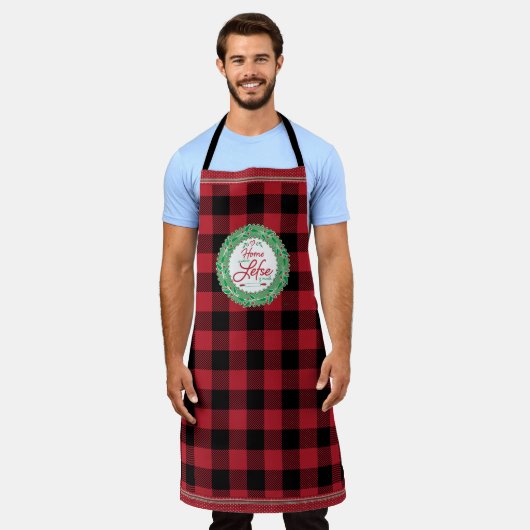 Zuhause ist, wo Lefse hergestellt wird! Buffalo-Ka Schürze (Getragen)