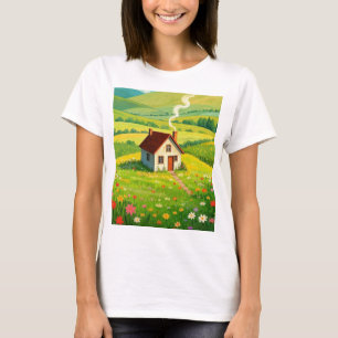 Zuhause ist, wo Mama gemütliche Hütte ist T-Shirt