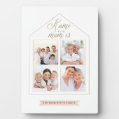 Zuhause ist, wo Mama ist Familienfotografie Collag Fotoplatte (Vorderseite)