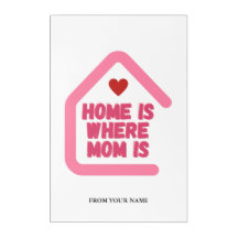 "Zuhause ist, wo Mama ist" Zitat-Design