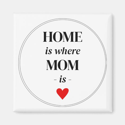 Zuhause ist, wo Mama Magnet Simple Niedlich Gift i (Vorne)