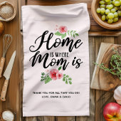 Zuhause ist, wo Mama Personalisiert ist Geschirrtuch