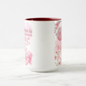 Zuhause ist, wo Mama Tasse ist - rosa Blumendesign (Zentrum)