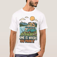 Zuhause ist, wo man es parkt Vintage-Camper