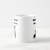 Zuhause ist, wo mein Basenji ist Kaffeetasse (Mittel)