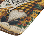 Zuhause ist, wo mein Honig rustikale Blüte-Nome Schneidebrett (Ecke)