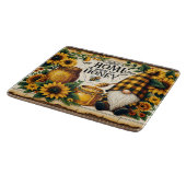 Zuhause ist, wo mein Honig rustikale Blüte-Nome Schneidebrett (Ecke)