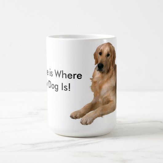 Zuhause ist, wo mein Hund ist Kaffeetasse (Mittel)