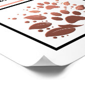 "Zuhause ist, wo meine Babys sind" Paw Print Poste Poster (Ecke)