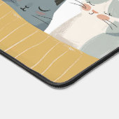 Zuhause ist, wo meine CATS Niedliche Cat-Mama sind Schreibtischunterlage (Ecke)