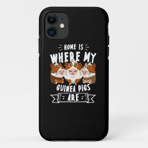 Zuhause ist, wo meine Guinea Schweine Cavy Roddent Case-Mate iPhone Hülle