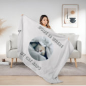 Zuhause ist, wo meine Katze Nickerchen benutzerdef Fleecedecke