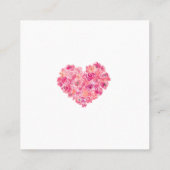 Zuhause ist, wo meine Mutter ist Quadratische Visitenkarte (Rückseite)