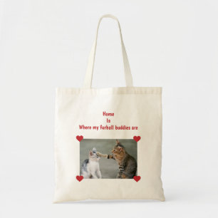Zuhause ist, wo meine Pelzballfreunde sind Katze Tragetasche