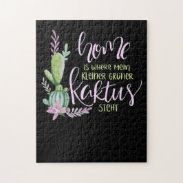 Zuhause ist, wo meine Sukkulationen sind Puzzle