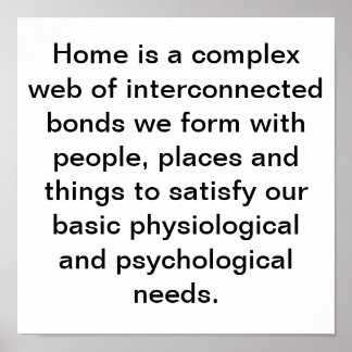 ZUHAUSE IST WO... POSTER