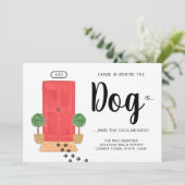 Zuhause ist, wo sich der Hund bewegt Ankündigung (Stehend Vorderseite)