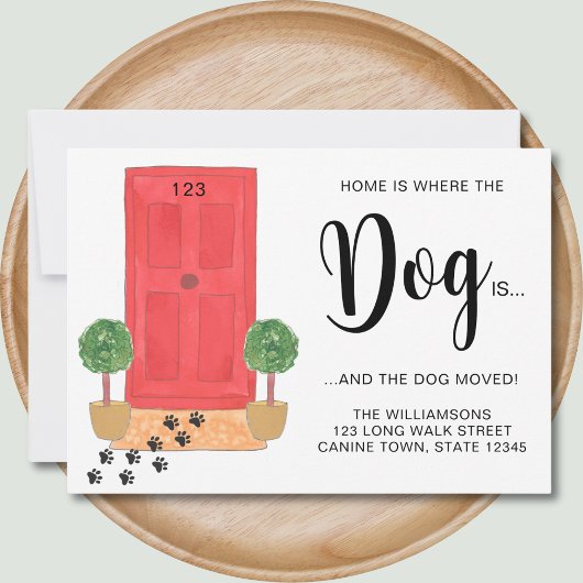 Zuhause ist, wo sich der Hund bewegt Ankündigung