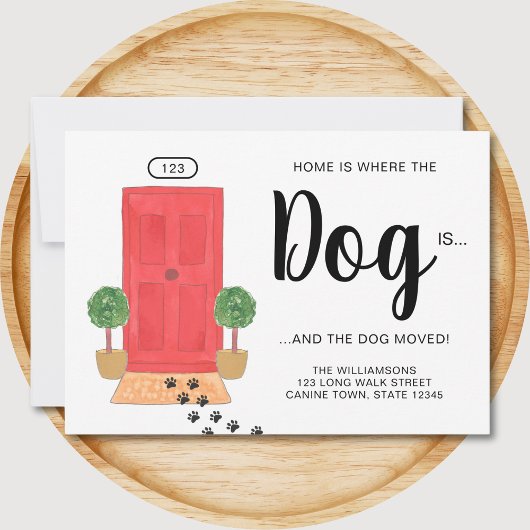 Zuhause ist, wo sich der Hund bewegt Ankündigung