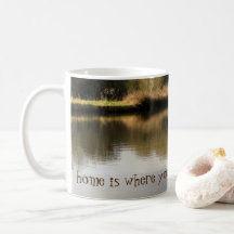 Zuhause ist, wo Sie es Moor Narrowboat Kanal Tasse