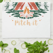 Zuhause ist, wo Sie es Shirt, Camping T - Shirt Geschirrtuch (Gefaltet)