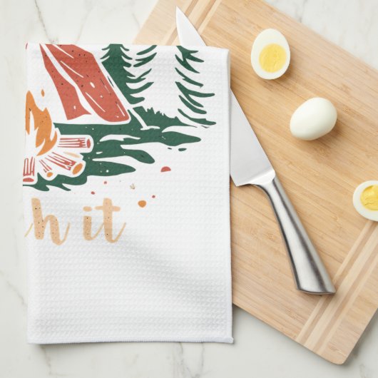 Zuhause ist, wo Sie es Shirt, Camping T - Shirt Geschirrtuch (Viertel Falte)