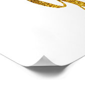 Zuhause ist, wo Sie Imitate Zitat Gold Foil Poster (Ecke)