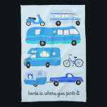 Zuhause ist, wo Sie Park Retro Camper Motorhome RV Geschirrtuch<br><div class="desc">Dekorieren Sie Ihre Küche mit diesem coolen Handtuch. Macht ein tolles Haus-Erwärmung oder Jubiläum Geschenk! Sie können ihn anpassen und auch Text hinzufügen. Karo in meinem Shop für viel mehr Farben und Muster und passende Küchenartikel!</div>