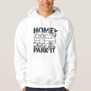 Zuhause ist, wo Sie parken es lustige Camping Zita Hoodie
