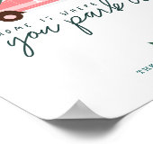 Zuhause ist, wo Sie parken es rosa Van Christmas T Poster (Ecke)