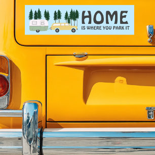 ZUHAUSE IST, WO SIE PARKEN IT-Trailer RVing Autoaufkleber