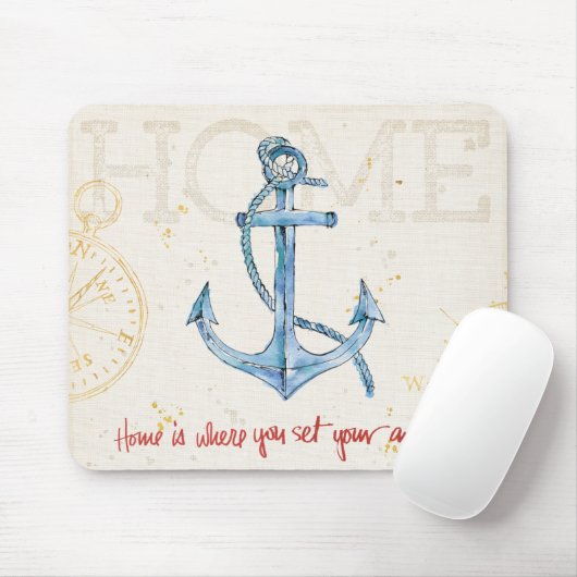 Zuhause ist wo Sie Set Ihr Anker Mousepad (Mit Mouse)