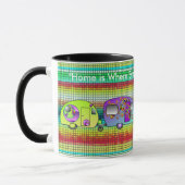 Zuhause ist, wo überhaupt mein Wohnwagen geparkt Tasse (Links)