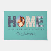 Zuhause ist, wo unser Boot Türmatte ist (Vorderseite)