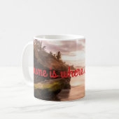 Zuhause ist, wo unsere Mutter ist Kaffeetasse (Vorderseite Links)