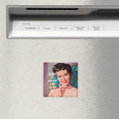 Zuhause ist, wo Wein ist Retro-Homemaker Magnet (In Situ (Geschirrspüler))