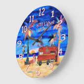 Zuhause ist, wo wir die Wanduhr parken (Winkel)