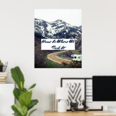 Zuhause ist, wo wir es parken RV NOMADS Poster (Heimbüro)
