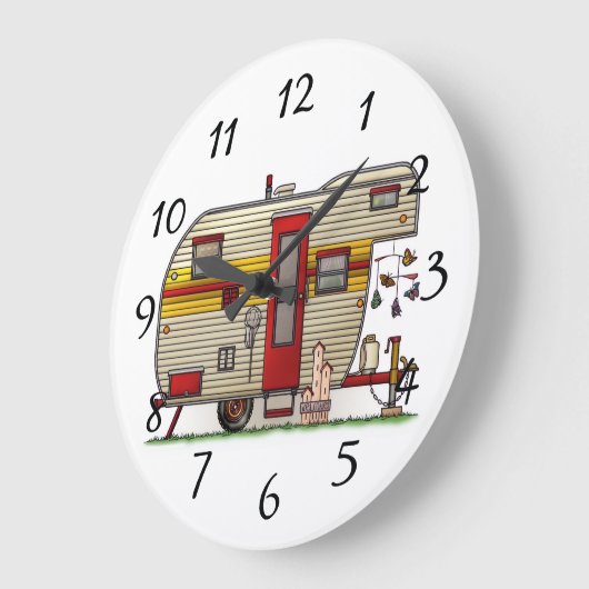 Zuhause ist, wo wir sie parken große wanduhr (Winkel)