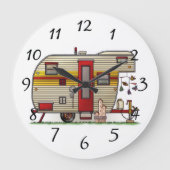 Zuhause ist, wo wir sie parken große wanduhr (Vorderseite)