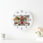 Zuhause ist, wo wir sie parken große wanduhr (Zuhause)